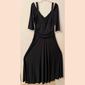 Black long jersey dress